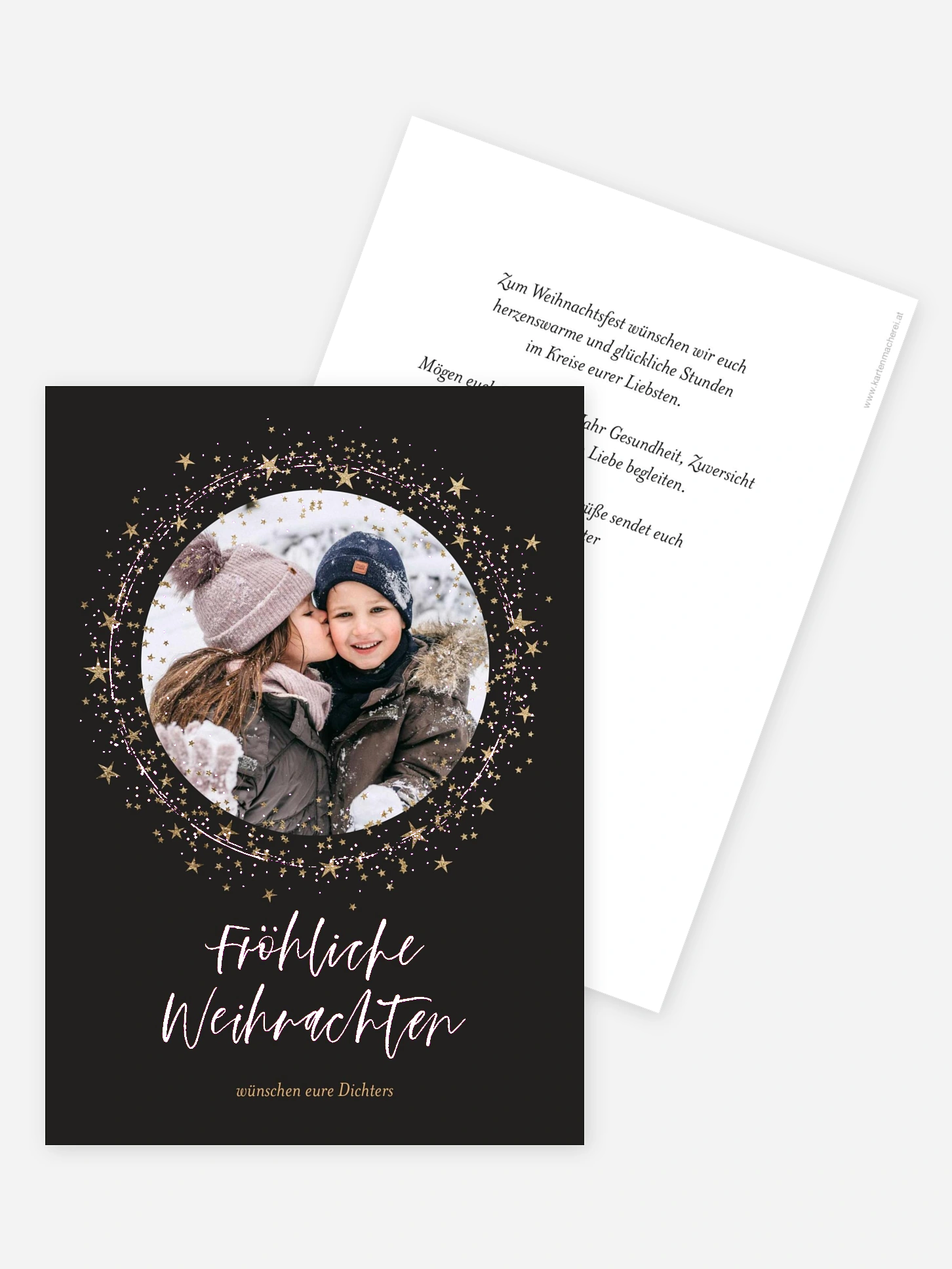 Weihnachtskarte Sparkling Night