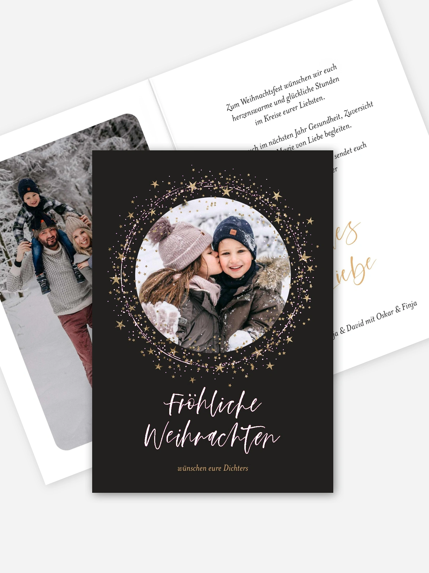 Weihnachtskarte Sparkling Night