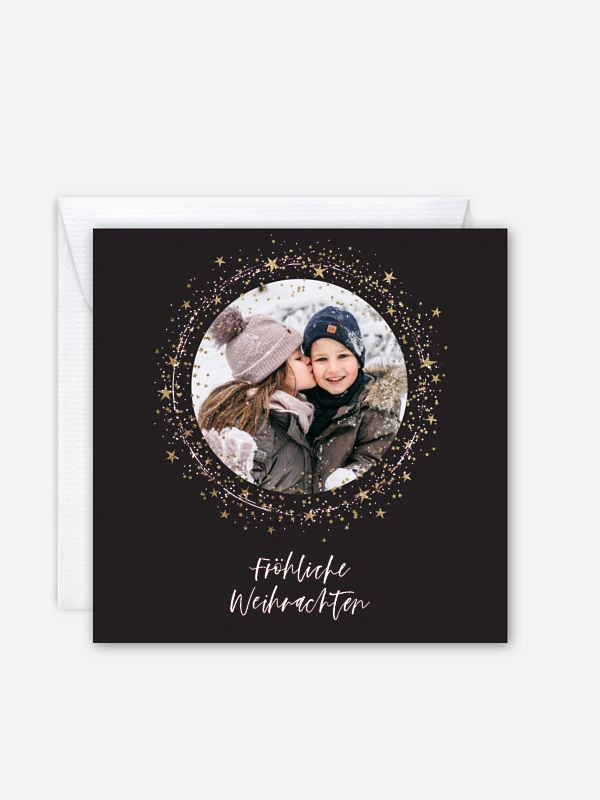 Weihnachtskarte Sparkling Night