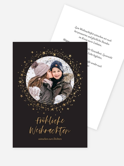 Weihnachtskarte Sparkling Night