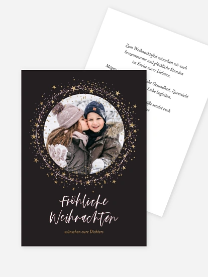 Weihnachtskarte Sparkling Night