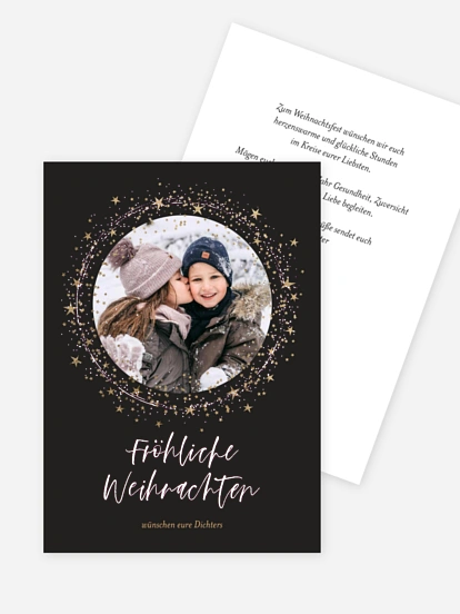 Weihnachtskarte Sparkling Night