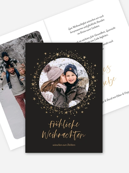 Weihnachtskarte Sparkling Night