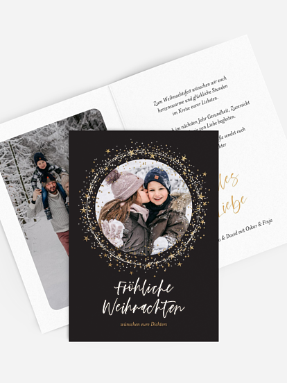 Weihnachtskarte Sparkling Night