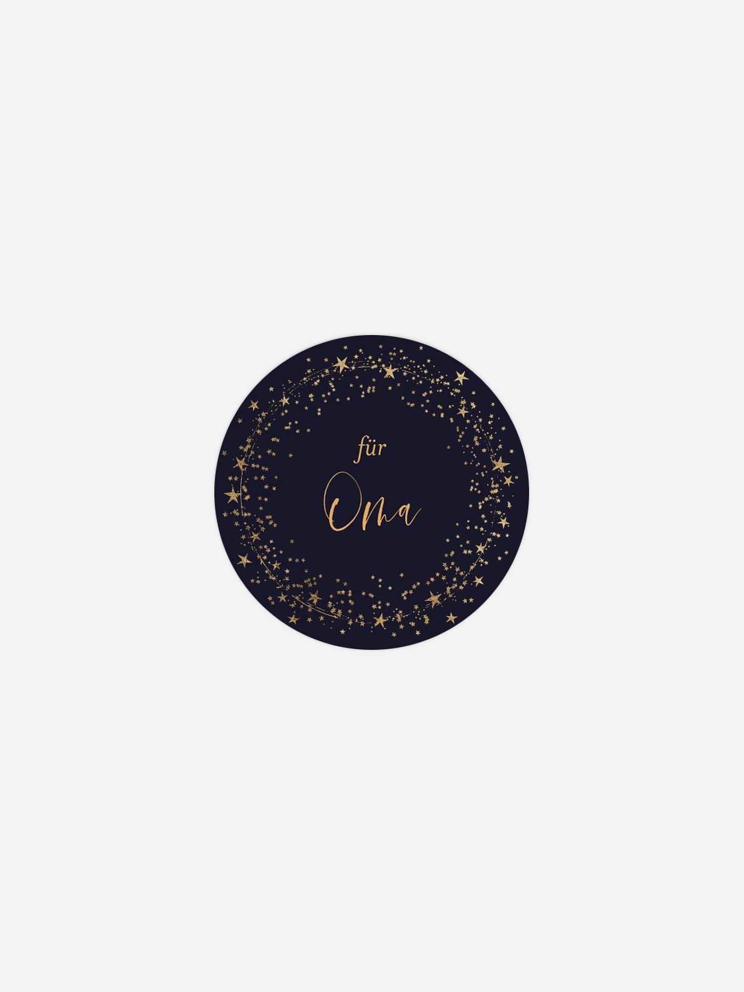 Geschenkaufkleber personalisiert Sparkling Night