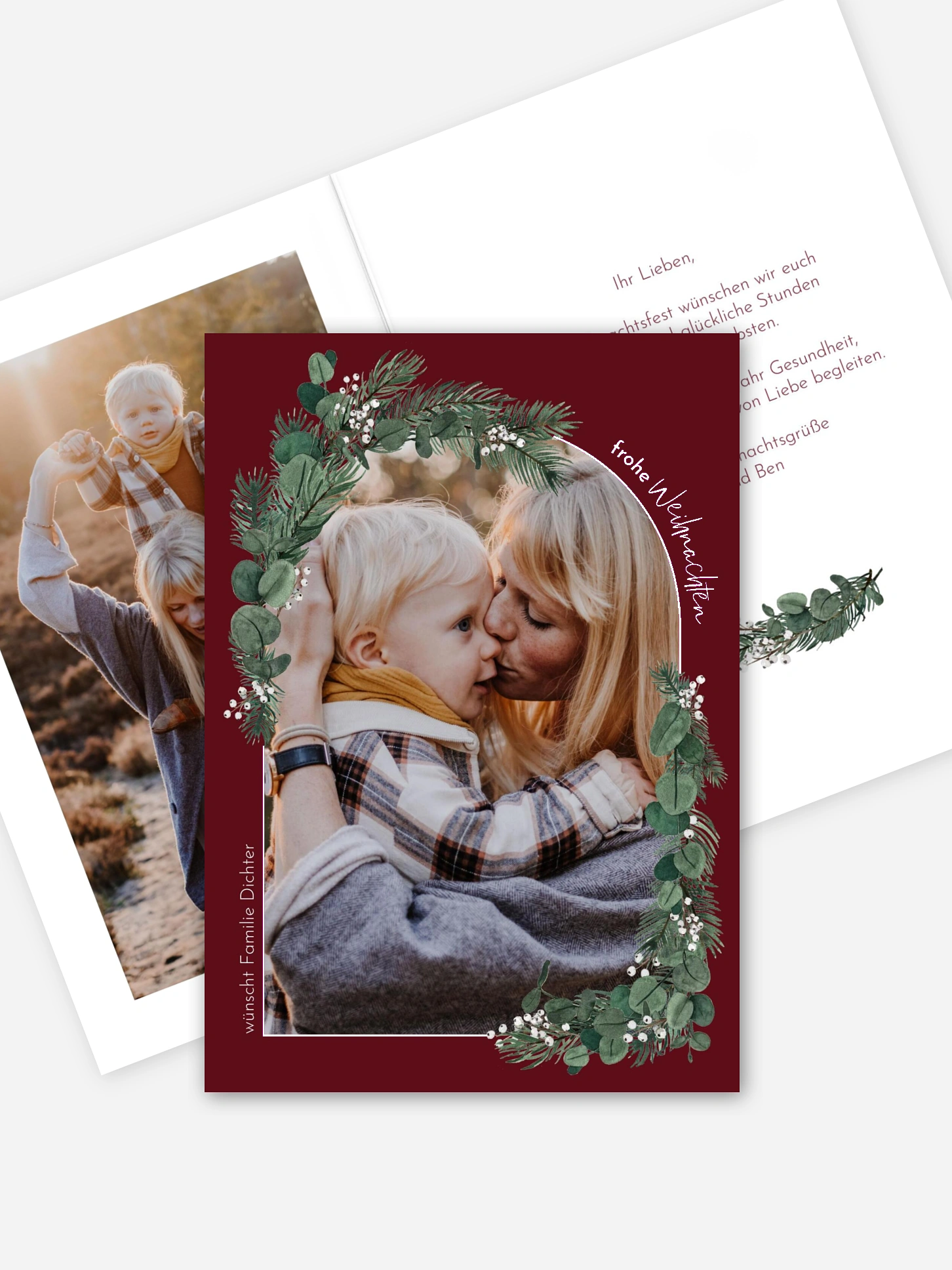 Weihnachtskarte Festive Greenery