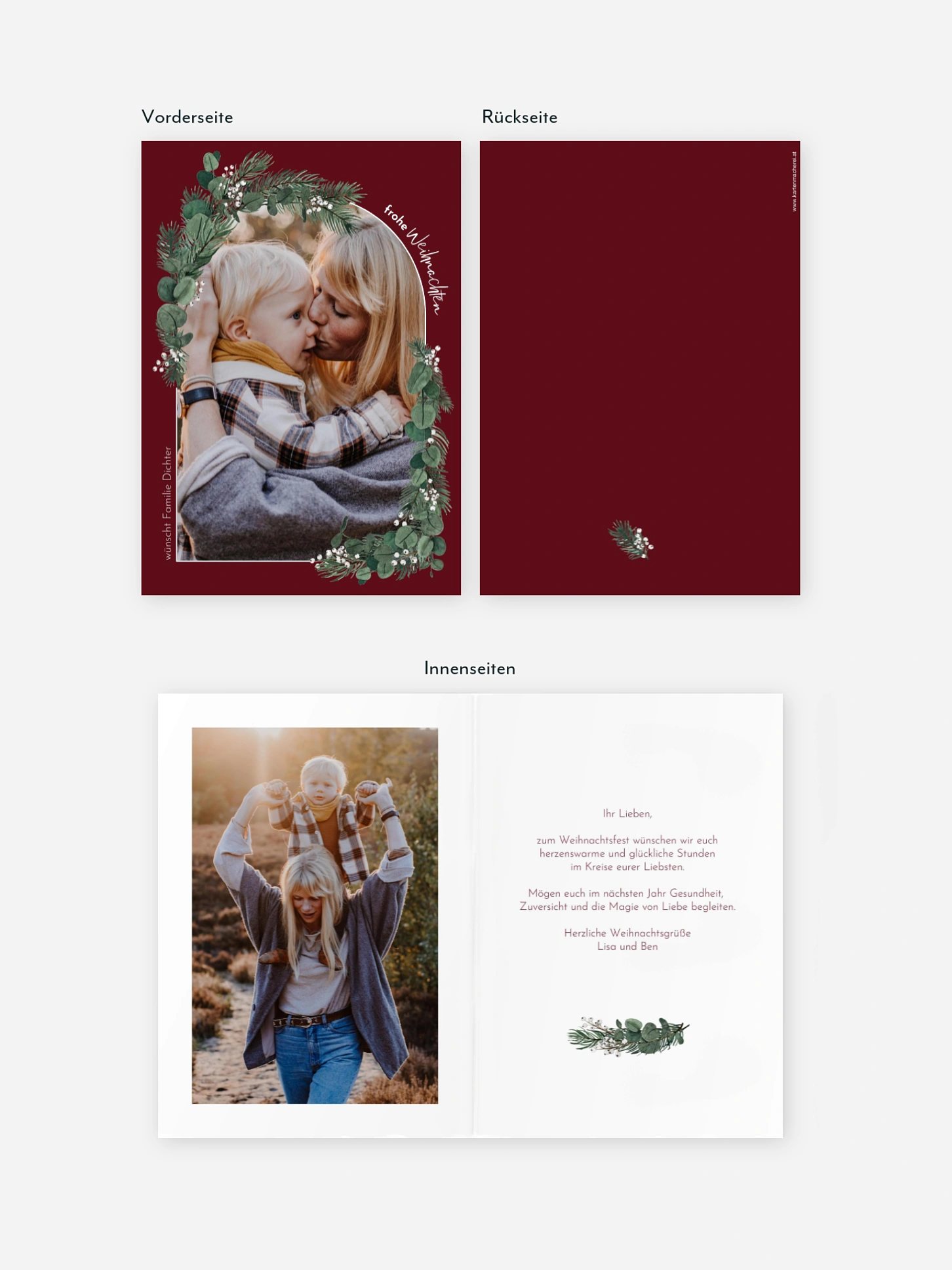 Weihnachtskarte Festive Greenery