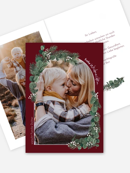 Weihnachtskarte Festive Greenery