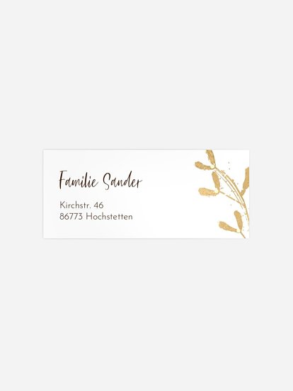 Absenderaufkleber Weihnachten Mistletoe Memories