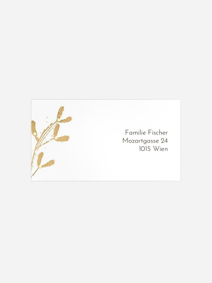 Empfängeraufkleber Weihnachten Mistletoe Memories