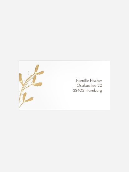 Empfängeraufkleber Weihnachten Mistletoe Memories