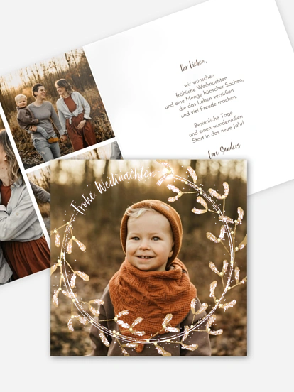 Weihnachtskarte Mistletoe Memories