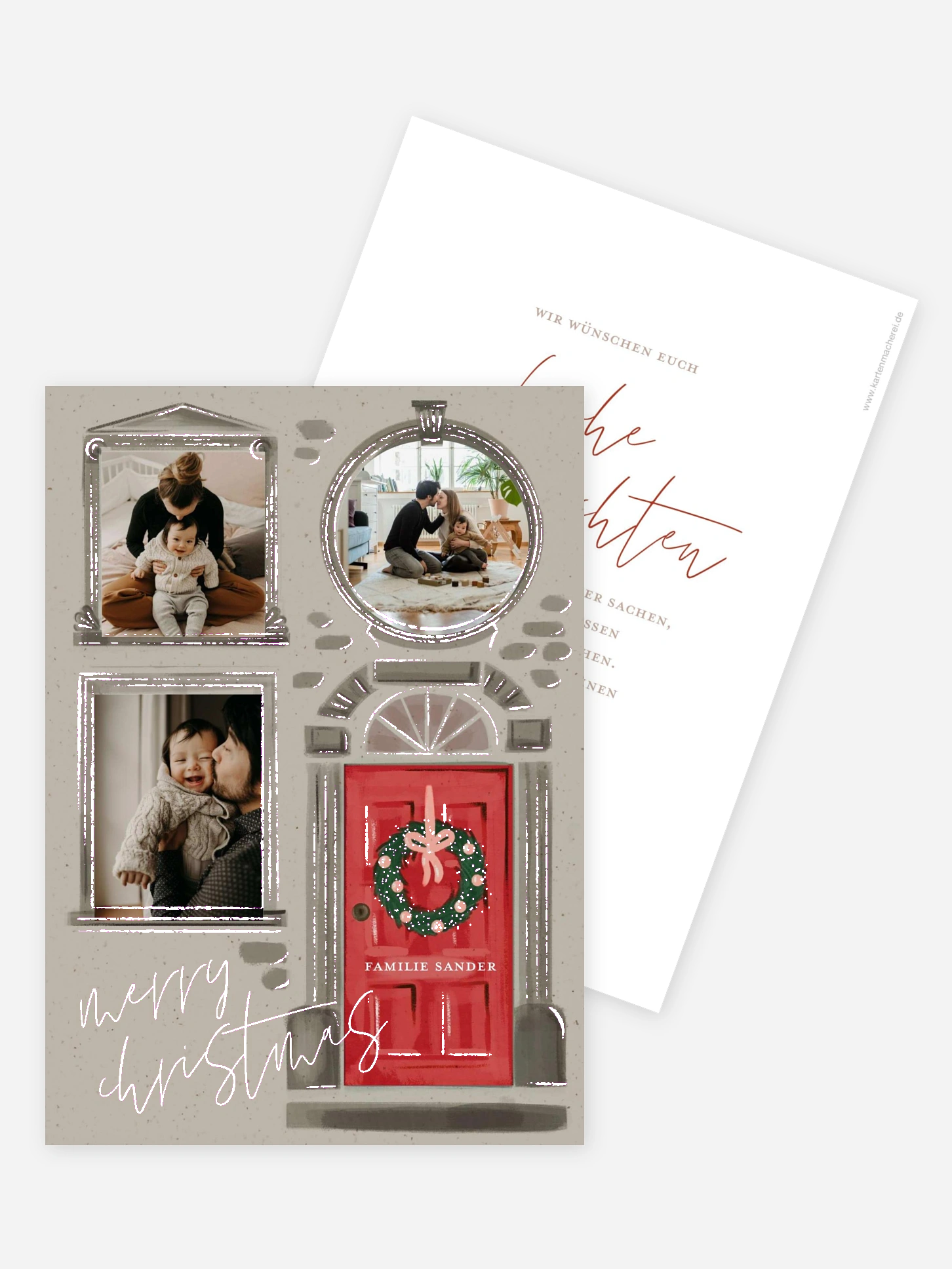 Weihnachtskarte Jolly Home