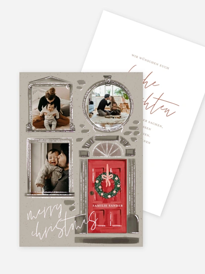 Weihnachtskarte Jolly Home