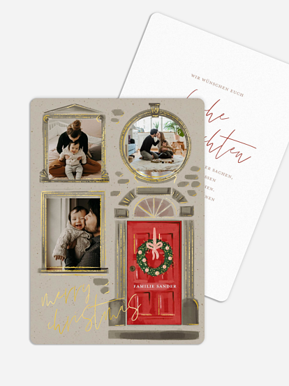 Weihnachtskarte Jolly Home