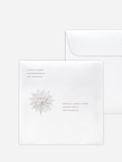 Bedruckte Umschläge Weihnachten Festive Star