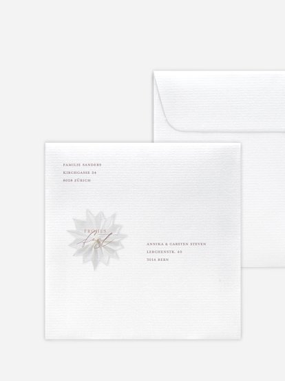 Bedruckte Umschläge Weihnachten Festive Star