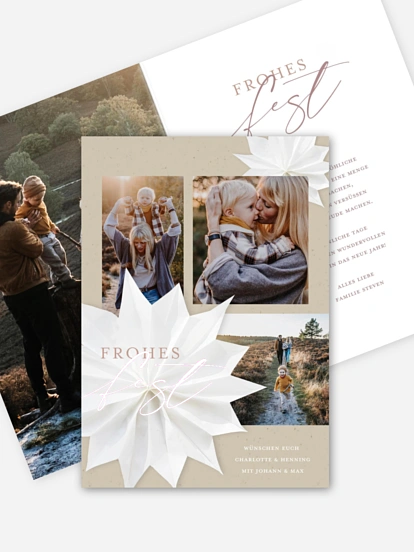 Weihnachtskarte Festive Star