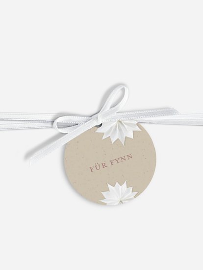 Anhänger mit Band personalisiert Festive Star