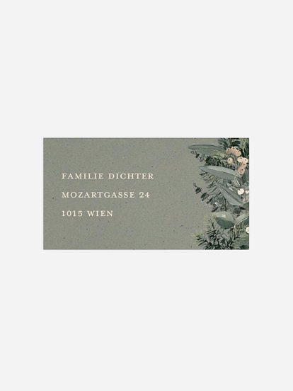 Empfängeraufkleber Weihnachten Festive Holiday