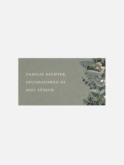 Empfängeraufkleber Weihnachten Festive Holiday