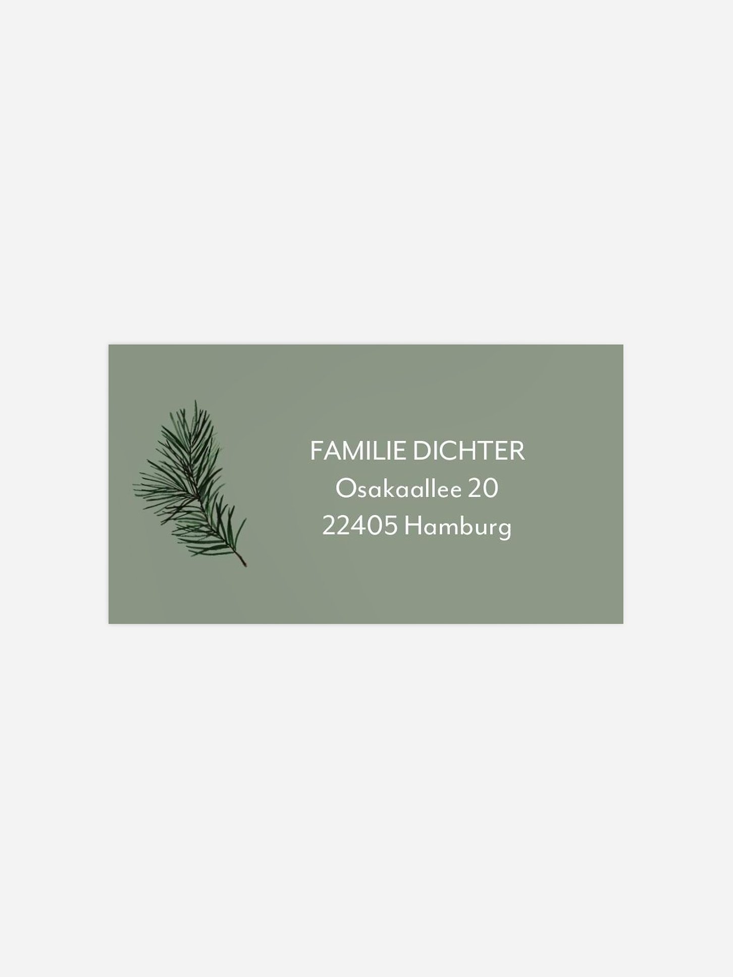 Empfängeraufkleber Weihnachten Merry Season