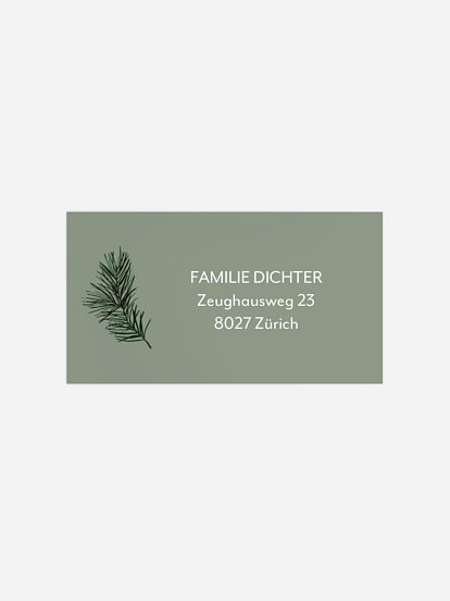 Empfängeraufkleber Weihnachten Merry Season