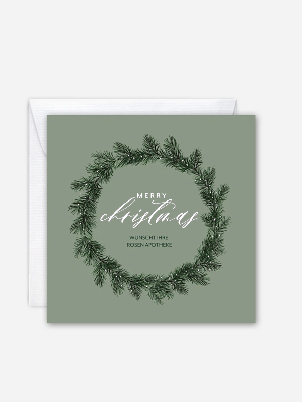 Geschäftliche Weihnachtskarte Merry Season