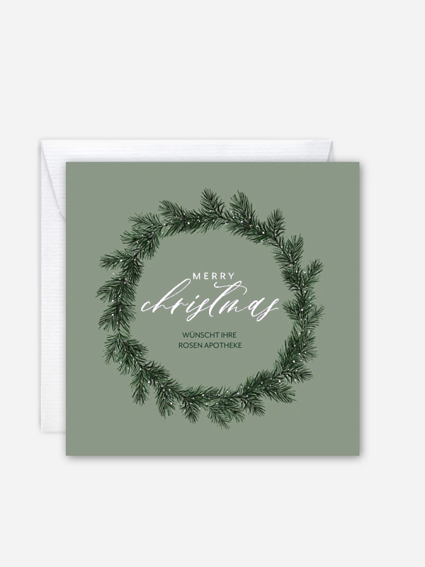 Geschäftliche Weihnachtskarte Merry Season