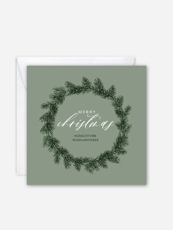 Geschäftliche Weihnachtskarte Merry Season