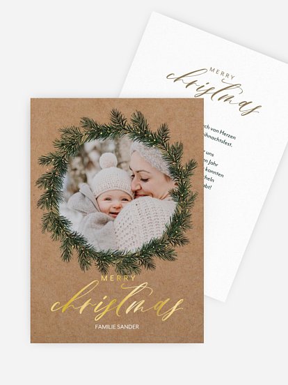 Weihnachtskarte Merry Season