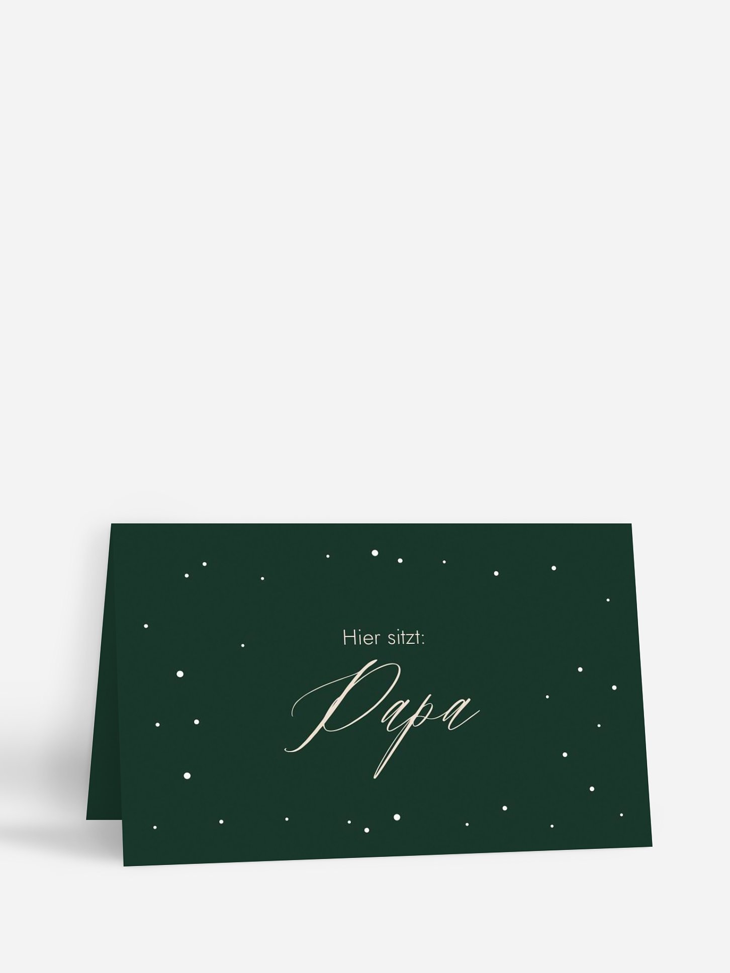 Tischkarte Weihnachten Papiersterne
