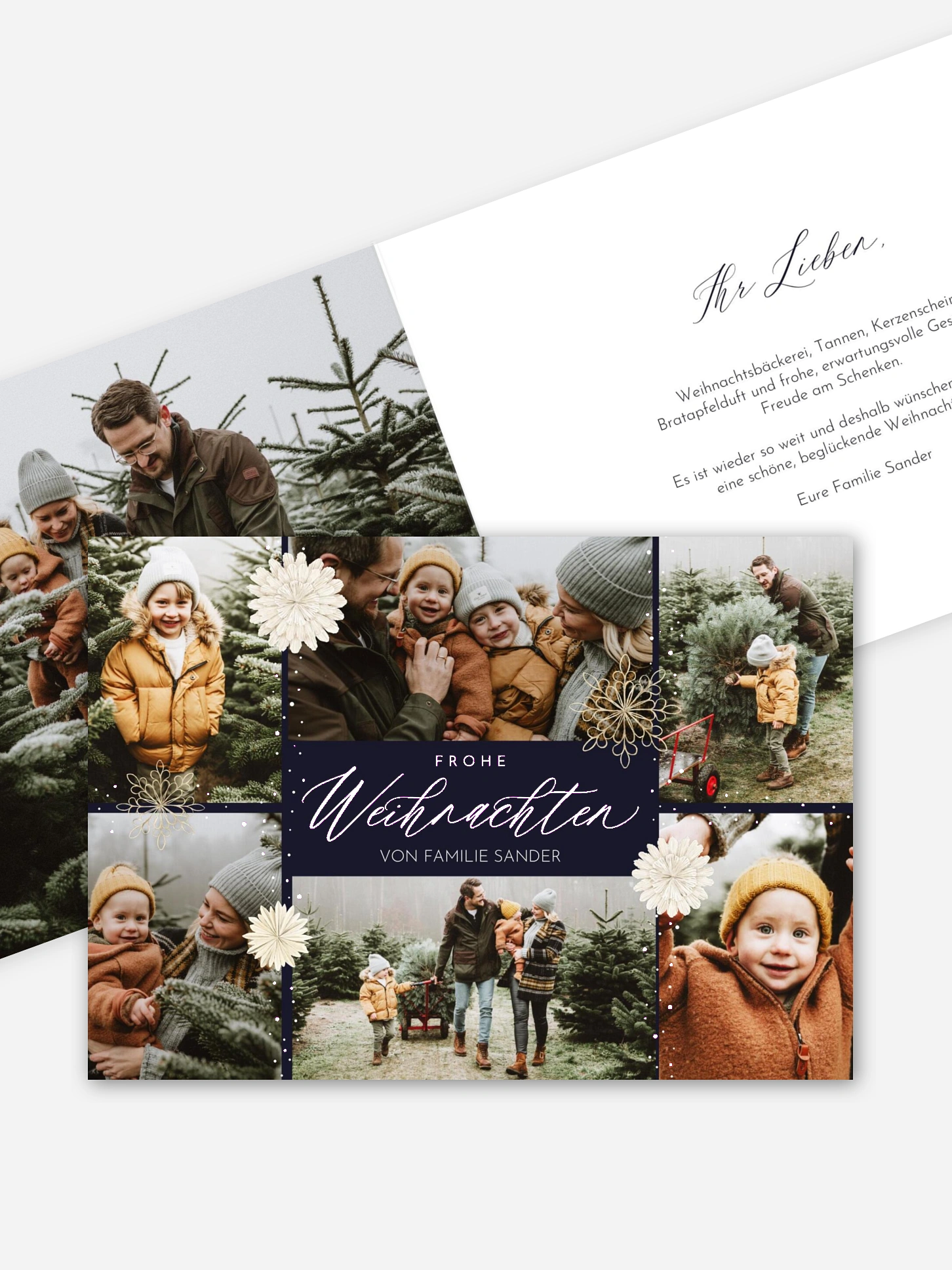 Weihnachtskarte Christmas Collage