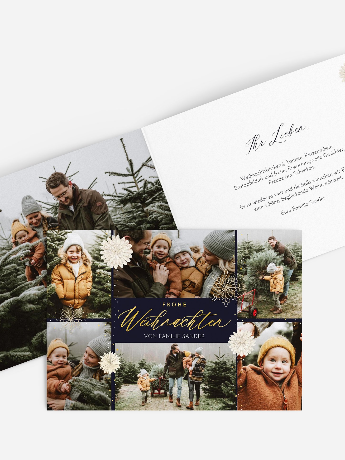 Weihnachtskarte Christmas Collage