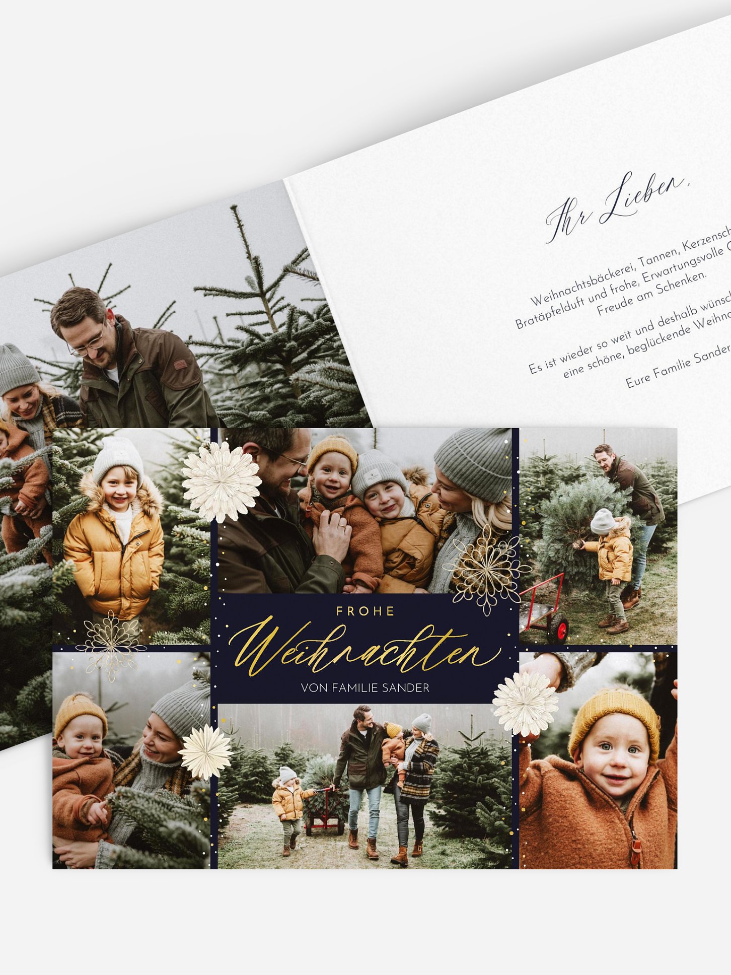 Weihnachtskarte Christmas Collage