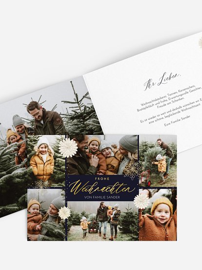Weihnachtskarte Christmas Collage
