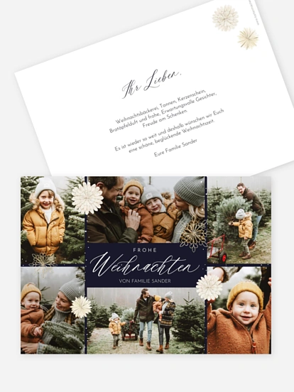 Weihnachtskarte Christmas Collage