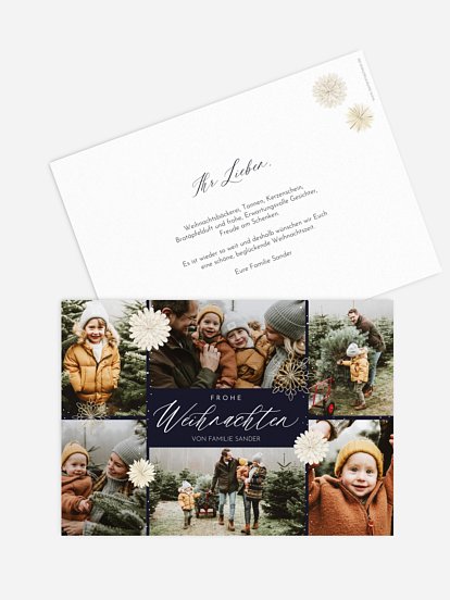 Weihnachtskarte Christmas Collage