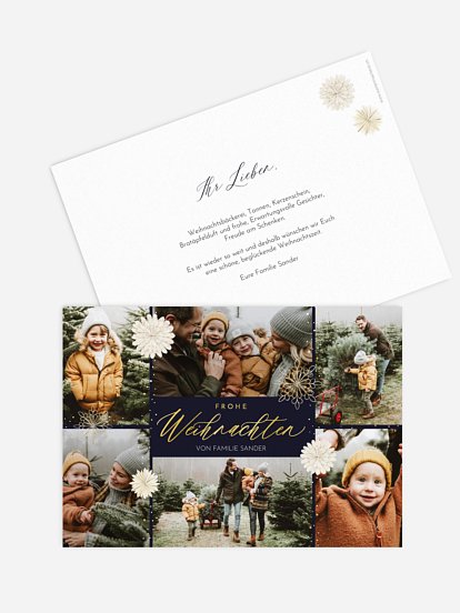 Weihnachtskarte Christmas Collage