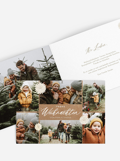 Weihnachtskarte Christmas Collage
