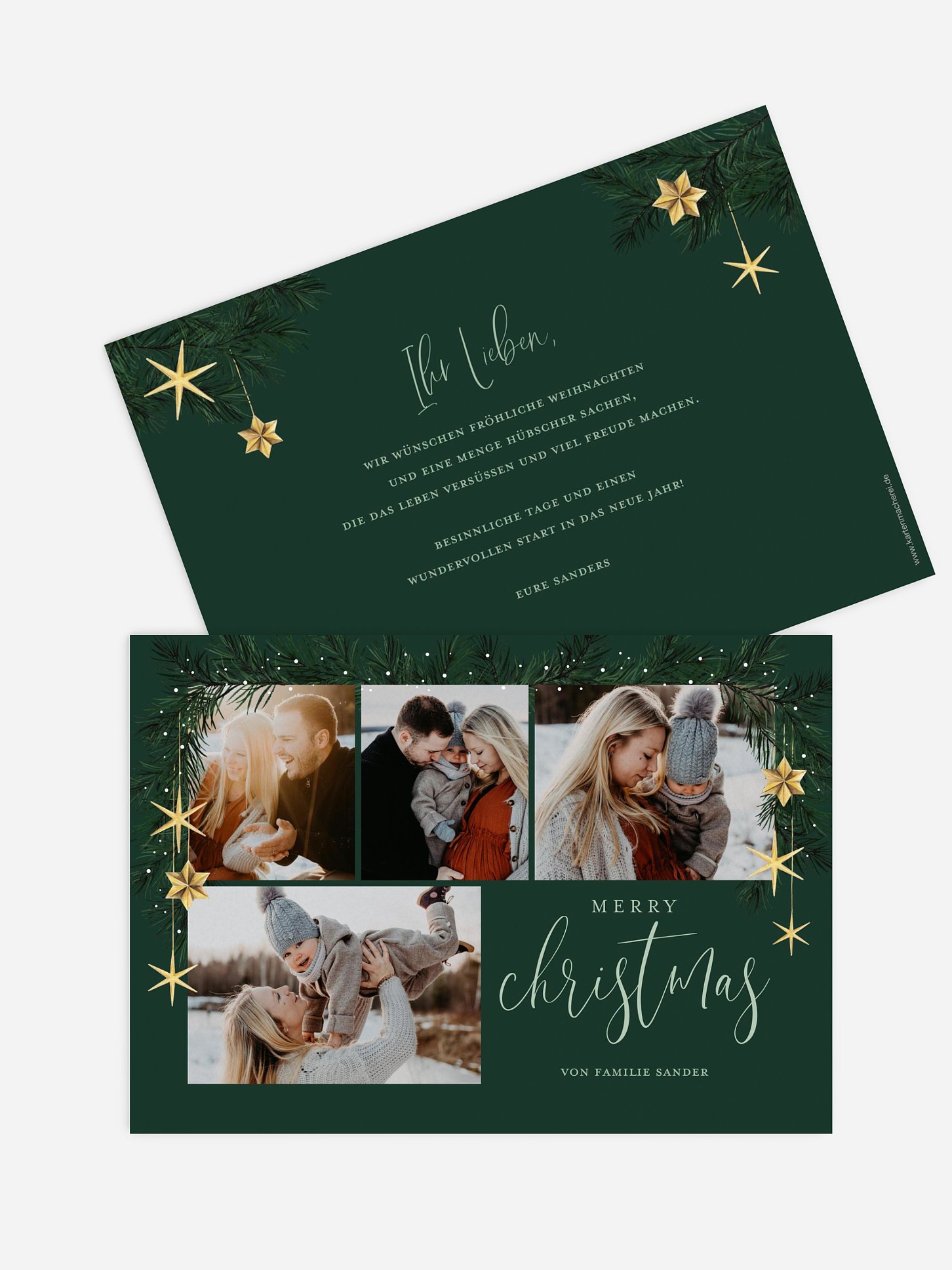 Weihnachtskarte Christmas Sparkle