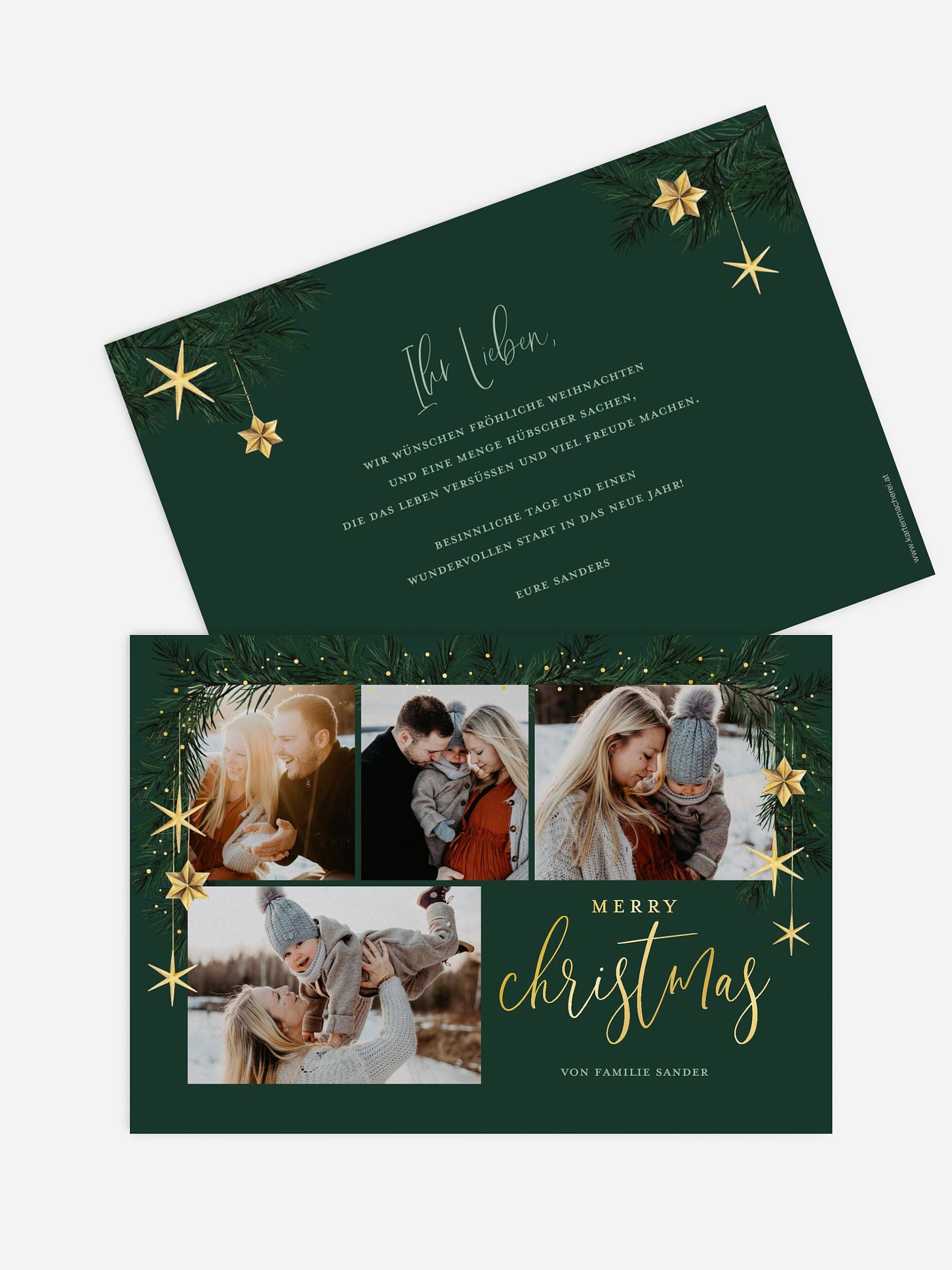 Weihnachtskarte Christmas Sparkle