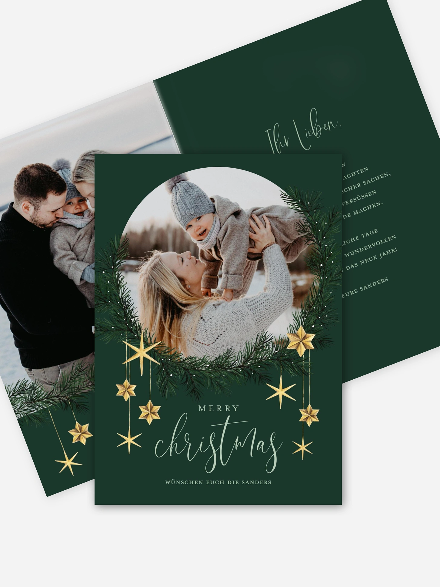 Weihnachtskarte Christmas Sparkle