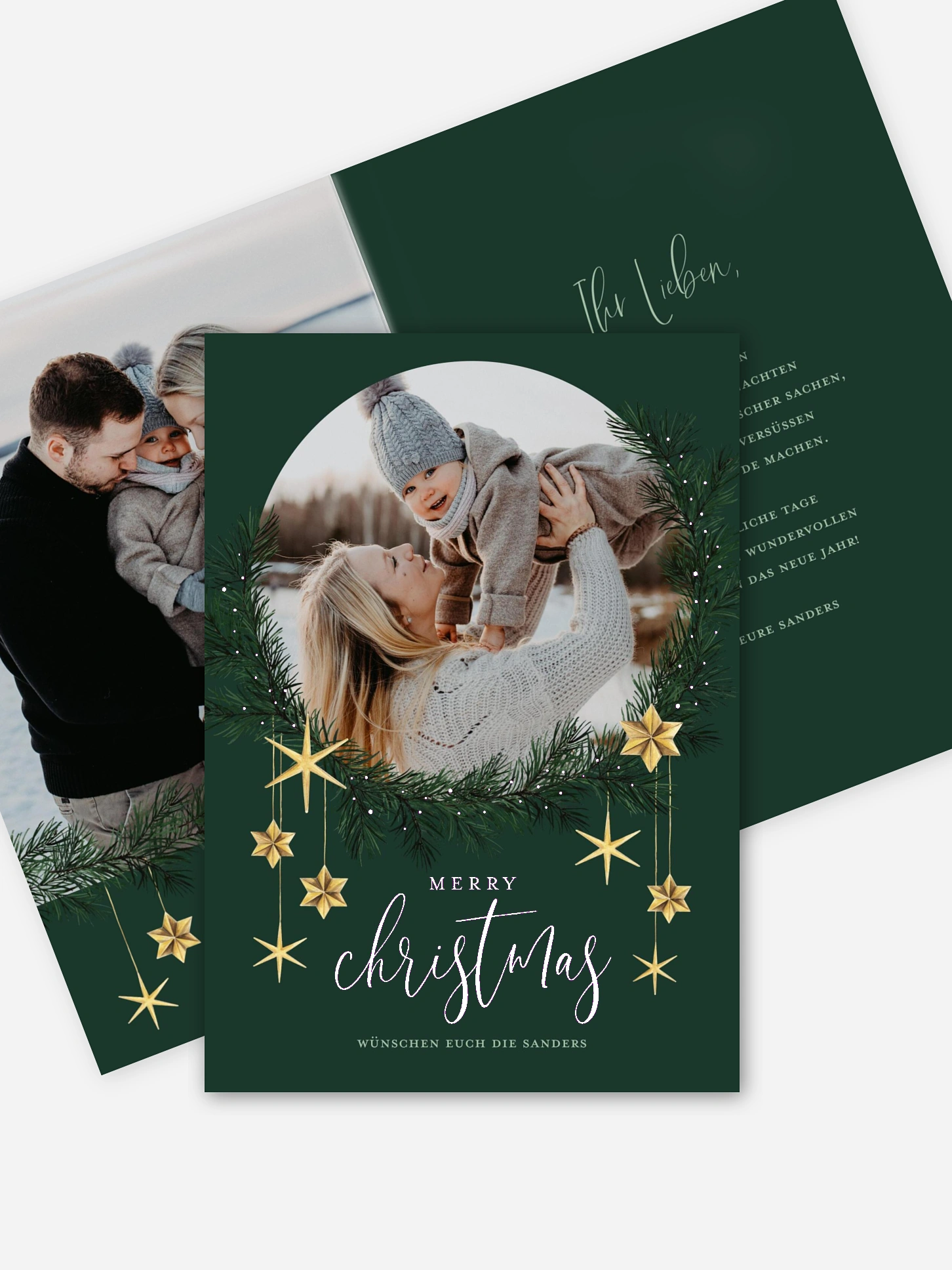 Weihnachtskarte Christmas Sparkle
