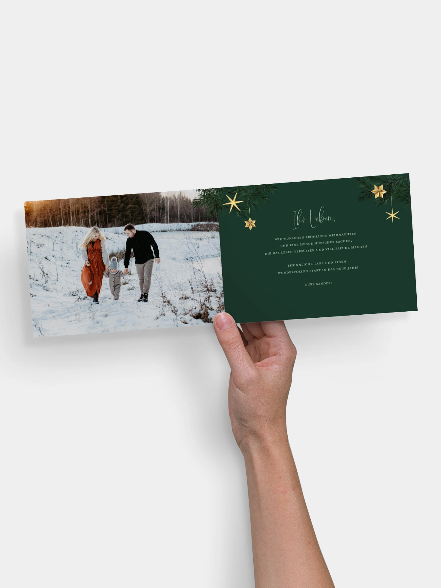 Weihnachtskarte Christmas Sparkle