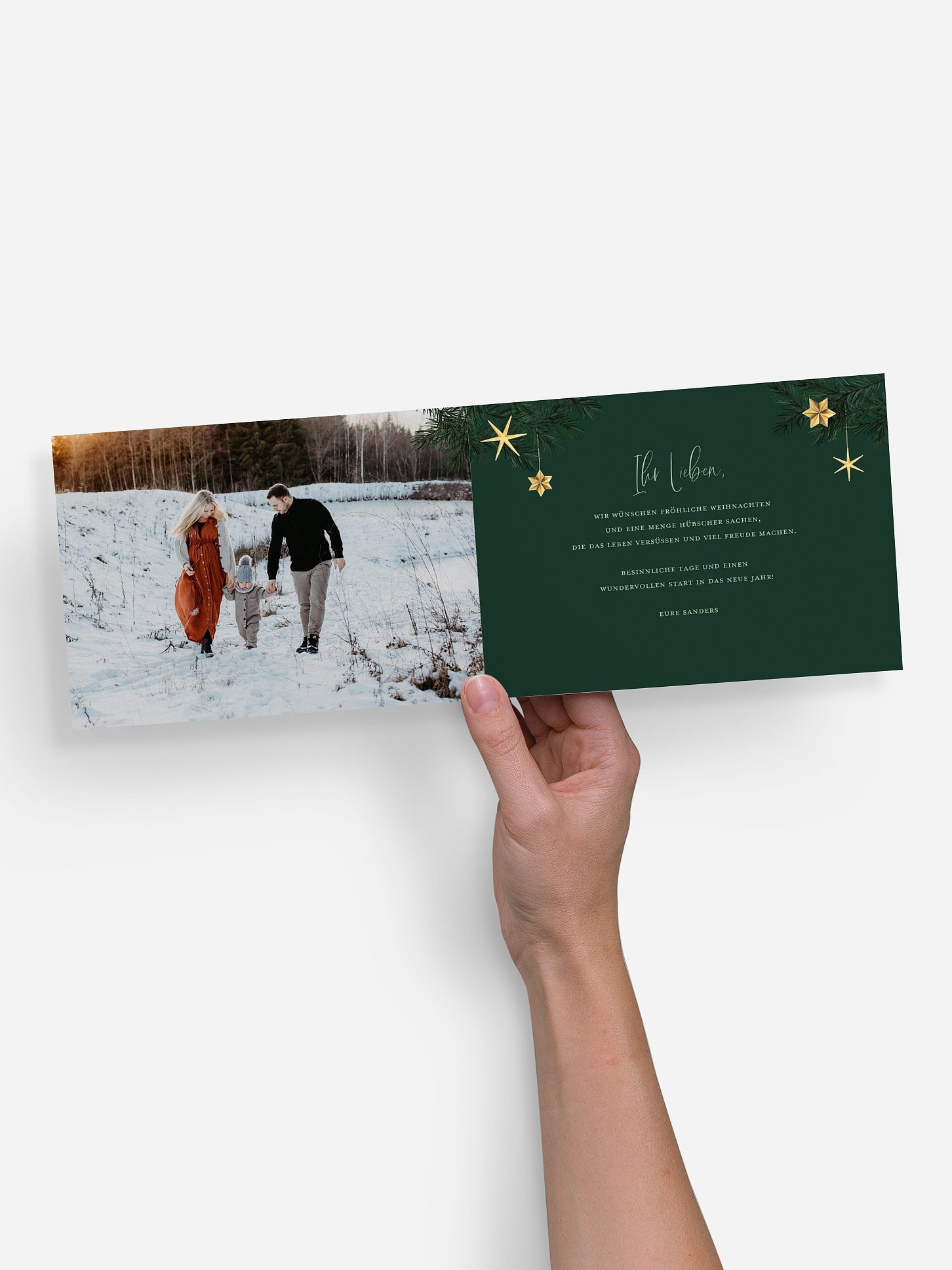 Weihnachtskarte Christmas Sparkle