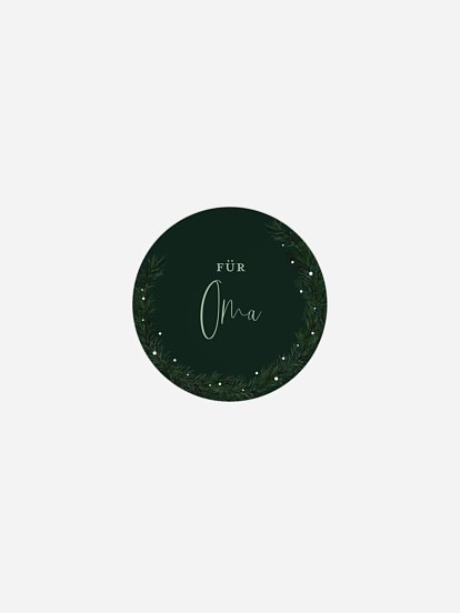 Geschenkaufkleber personalisiert Christmas Sparkle