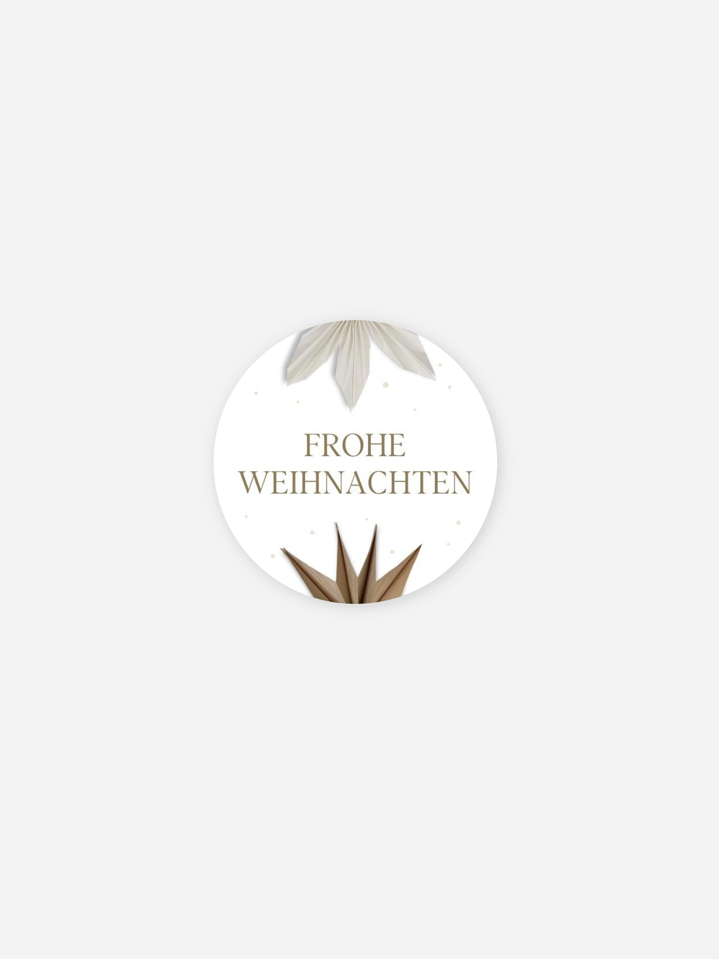 Geschenkaufkleber Weihnachten Paper Starflower