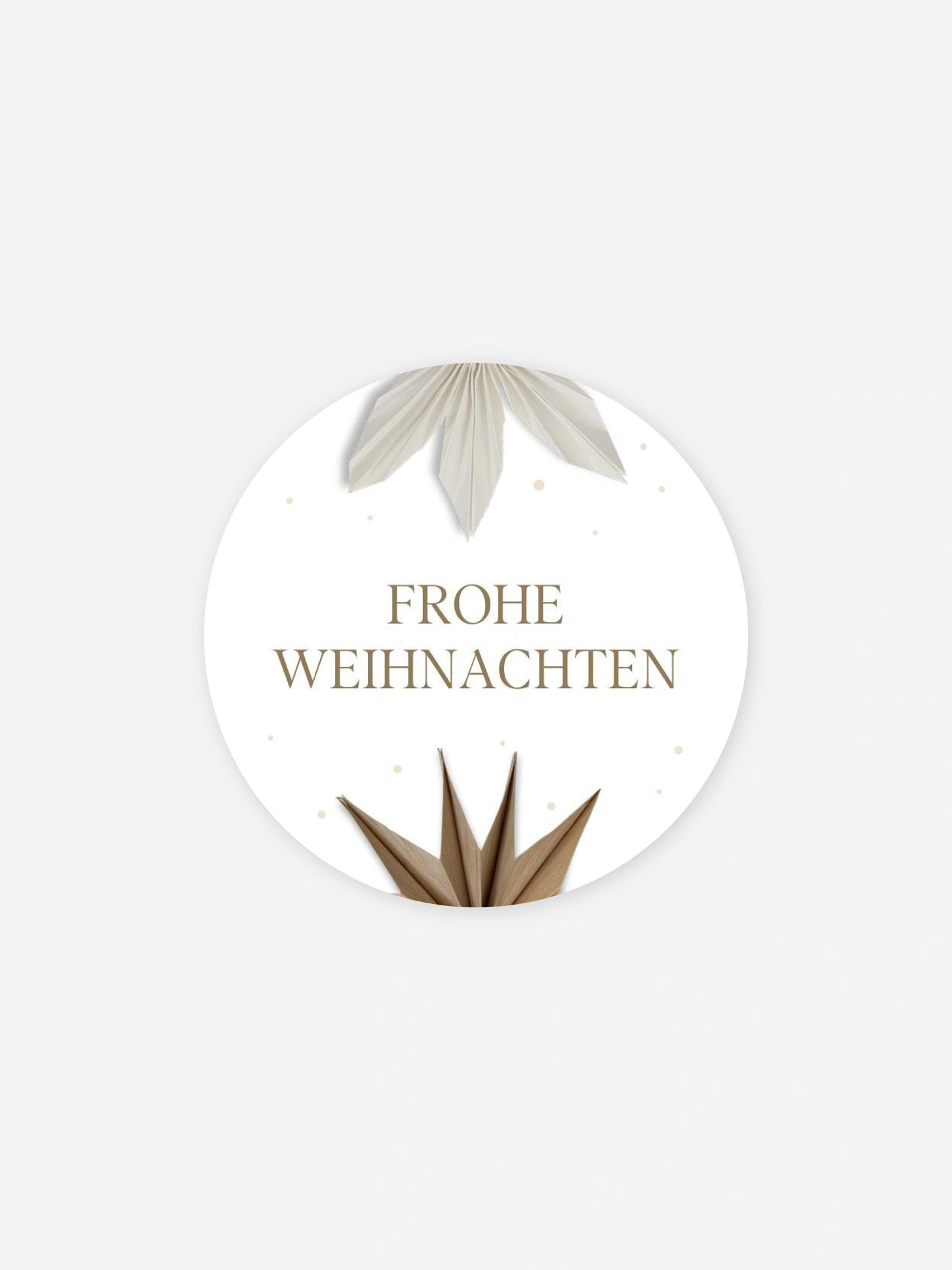 Geschenkaufkleber Weihnachten Paper Starflower