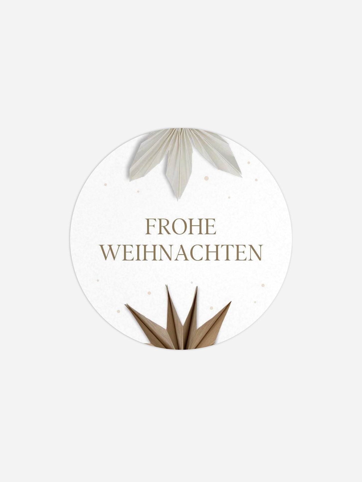 Geschenkaufkleber Weihnachten Paper Starflower